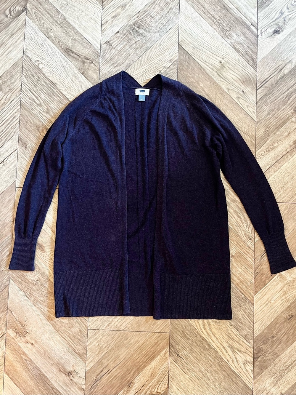 Old Navy Open-Front Long Cardigan Sweater Deep Purple Size Small